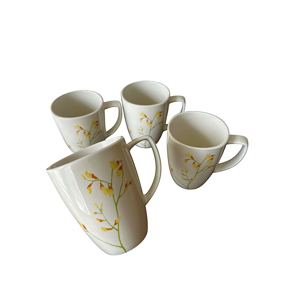 Set of 4 Kobe Corelle Coordinates Porcelain Cups Coffee Cups Discontinued Piece